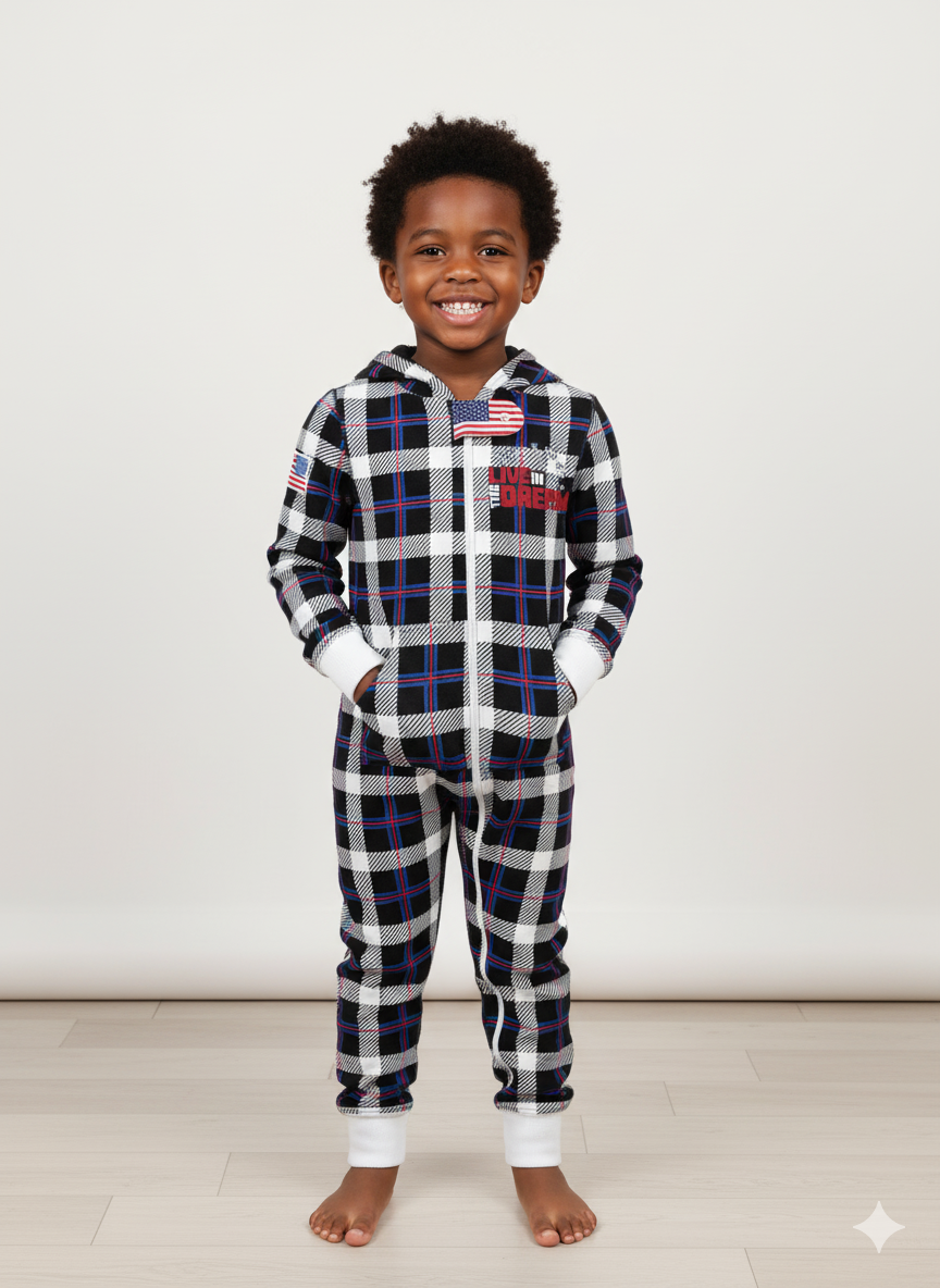 Team USA Plaid Onesies (Kids)