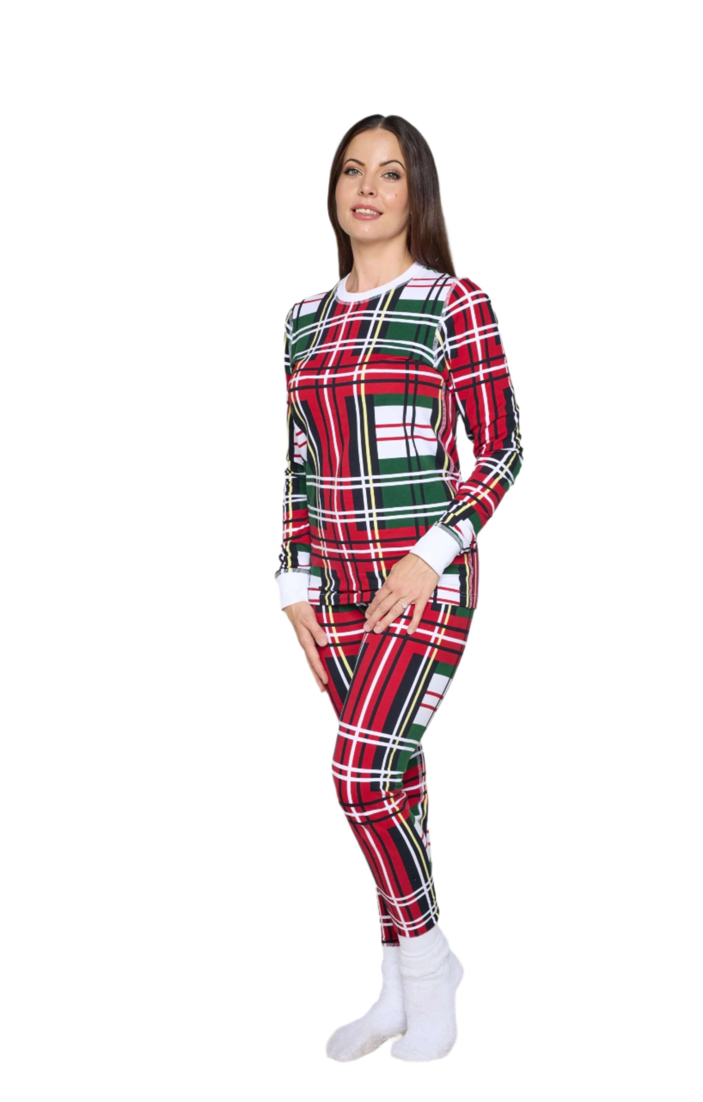 Christmas Bold Plaid Jogger Pants (Women's)