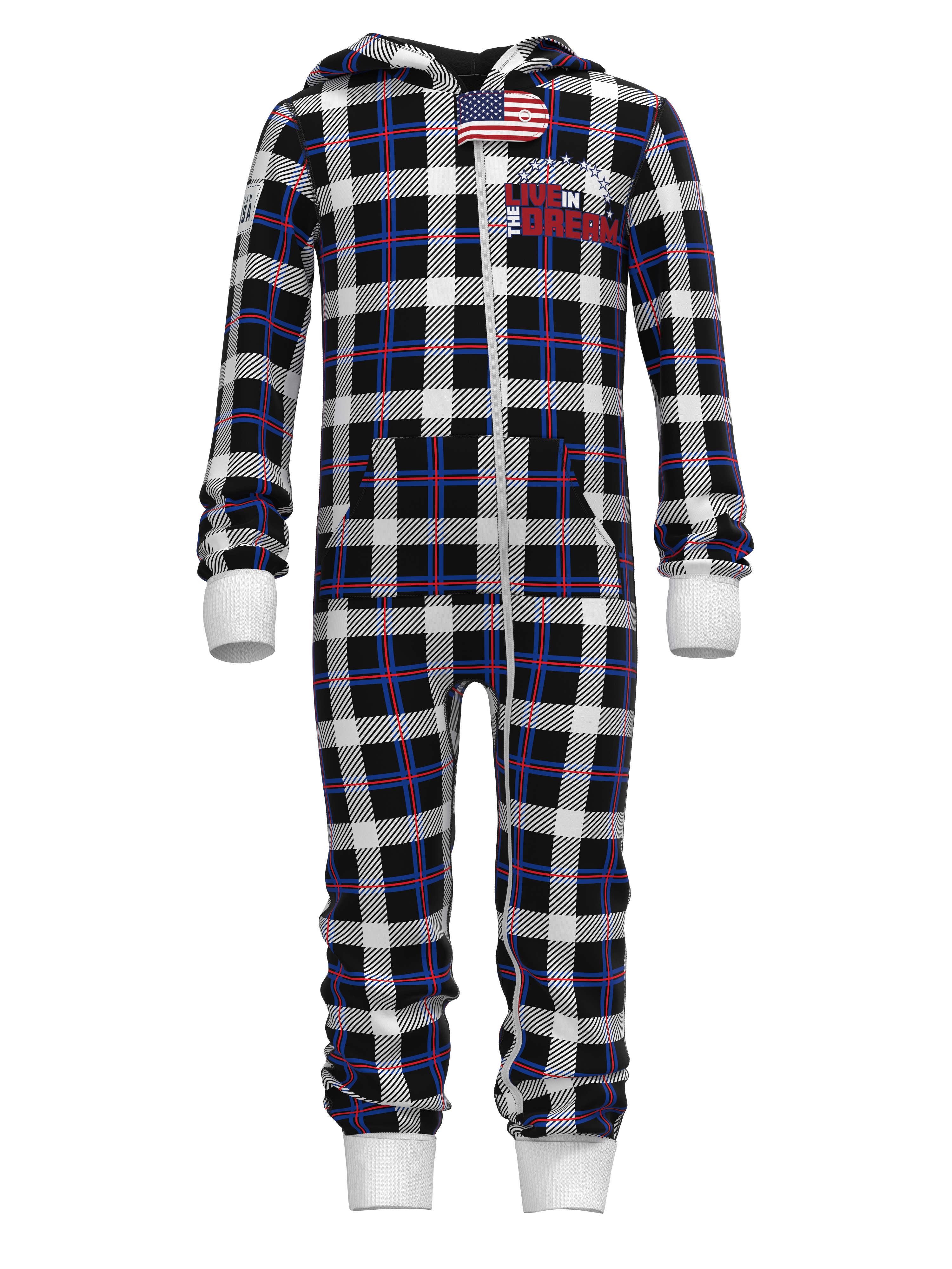 Team USA Plaid Onesies (Kids)