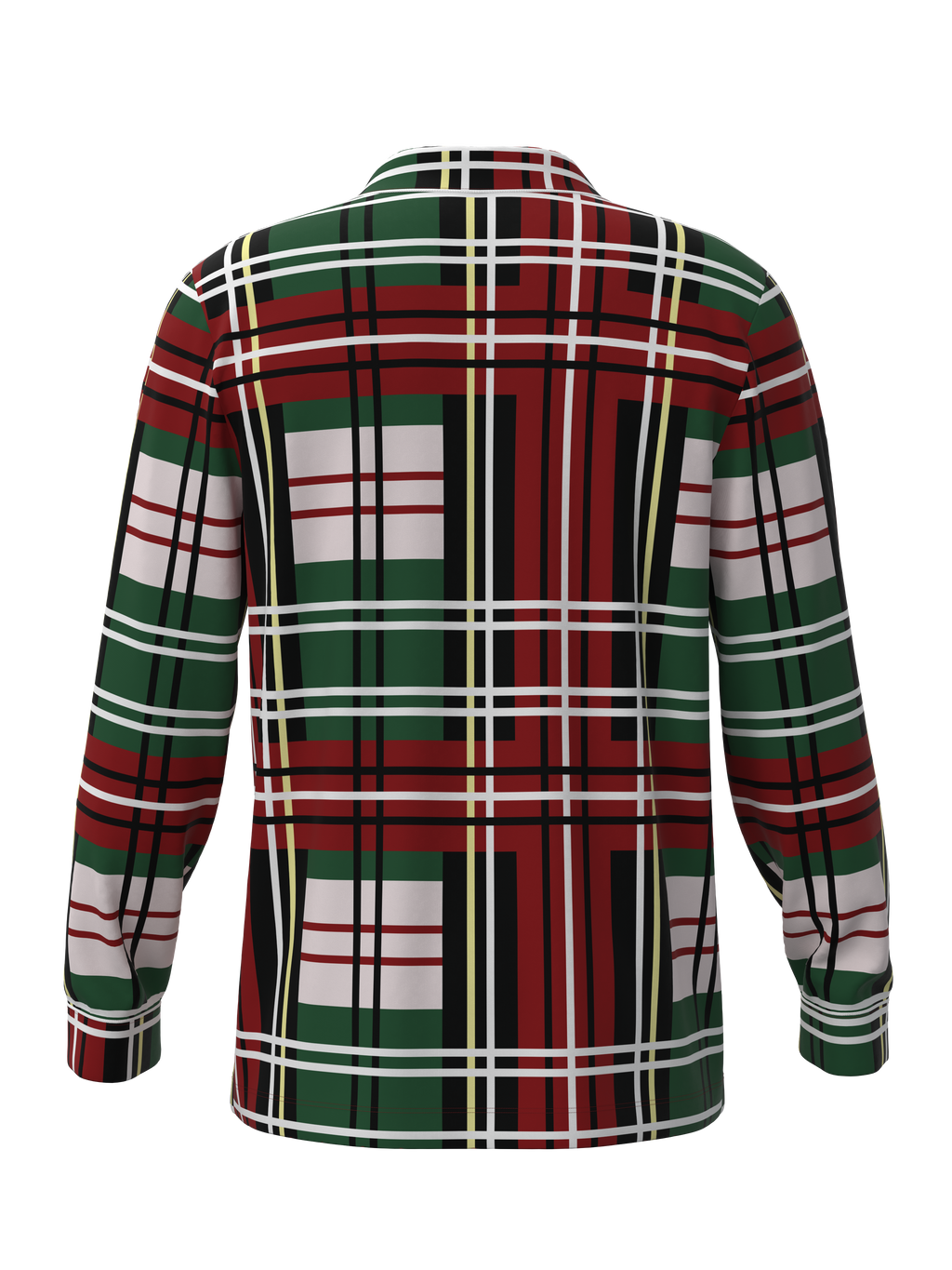 Christmas Bold Plaid Button Down Top (Unisex)