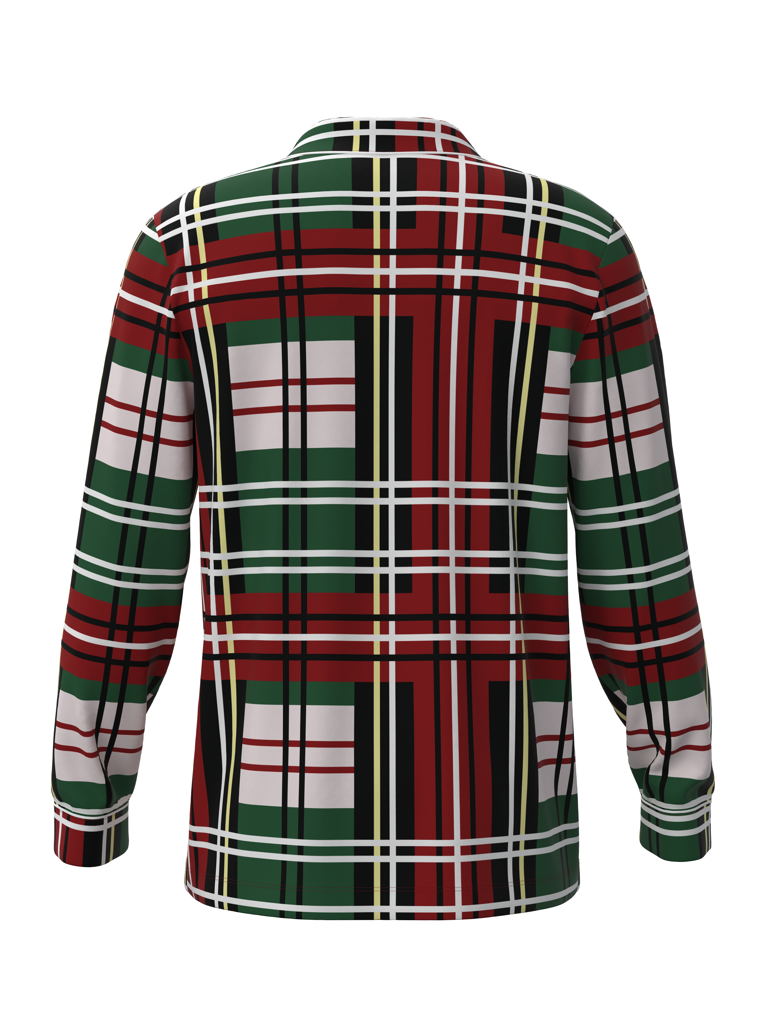 Christmas Bold Plaid Button Down Top (Unisex)