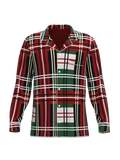 Christmas Bold Plaid Button Down Top (Unisex)
