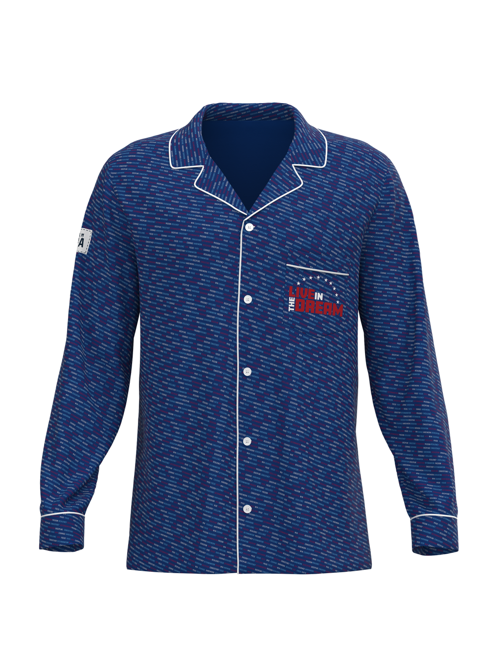 Inspirational Team USA Button Down Long Sleeve Tops (Men's)