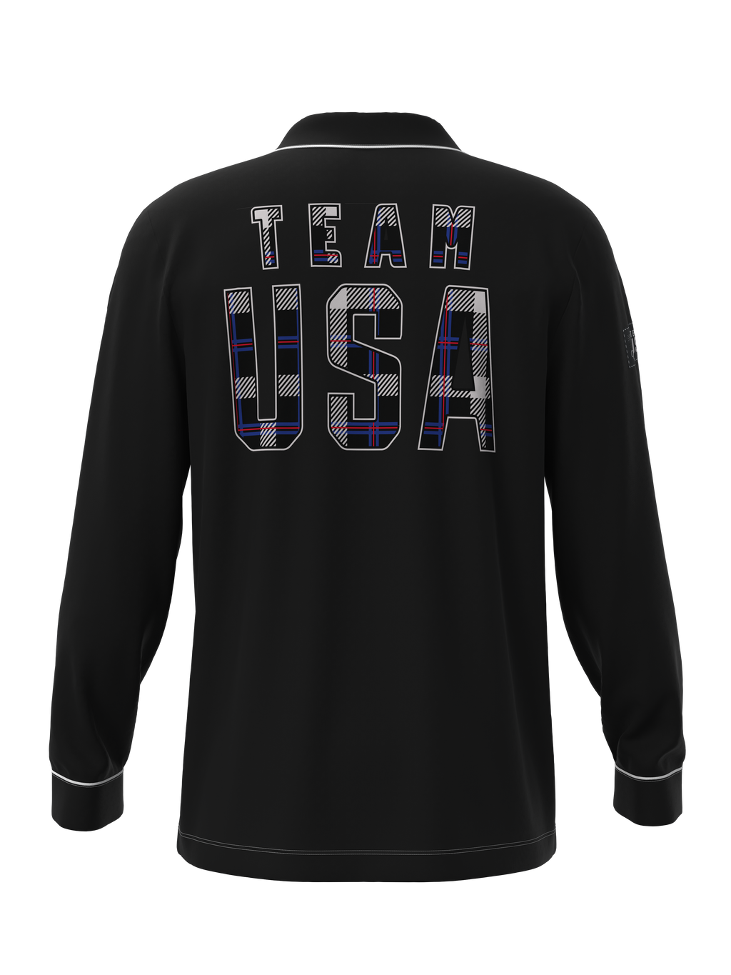 Team USA Plaid Button Down Long Sleeve Tops (Men's)