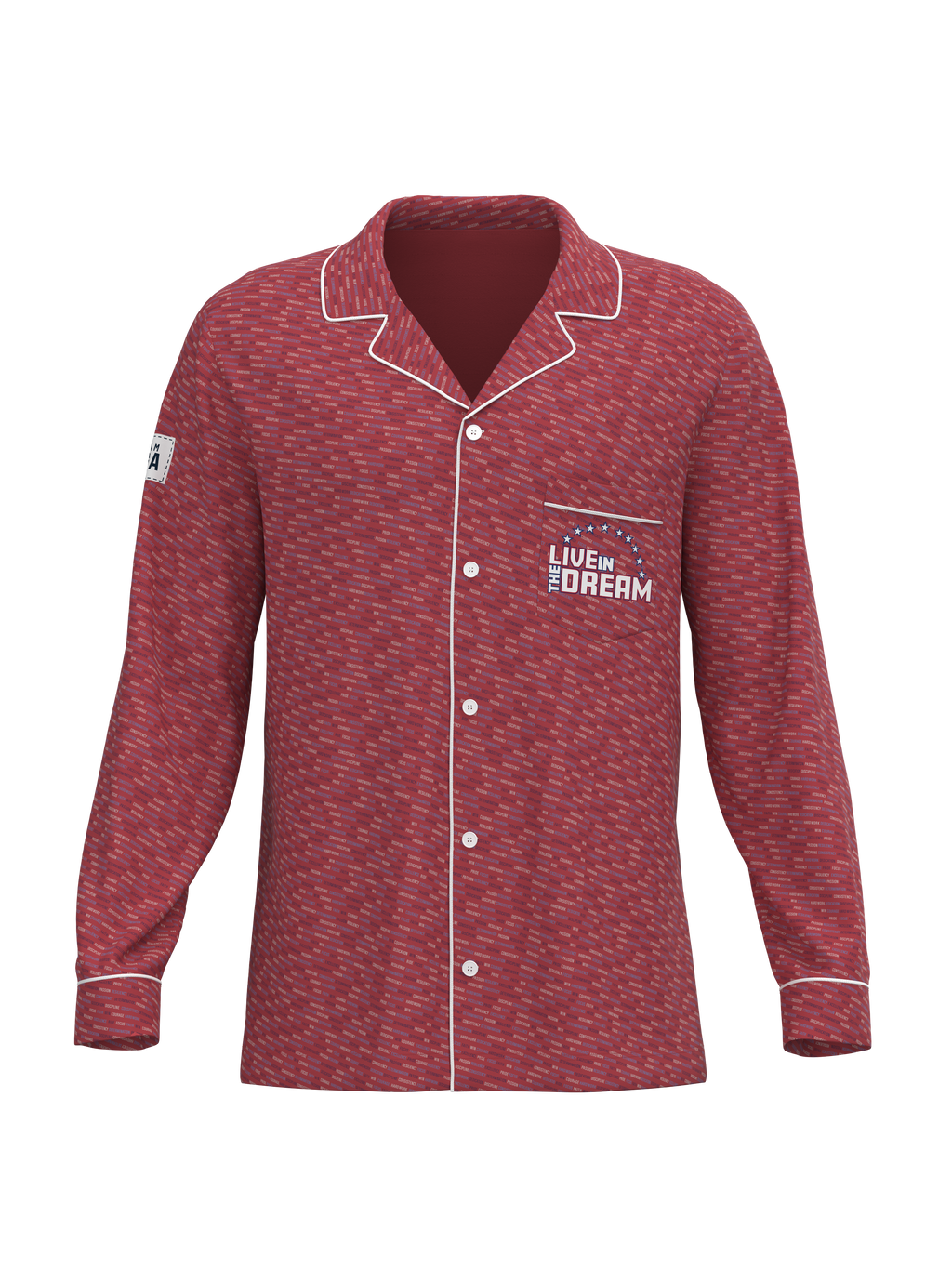 Inspirational Team USA Button Down Long Sleeve Tops (Men's)