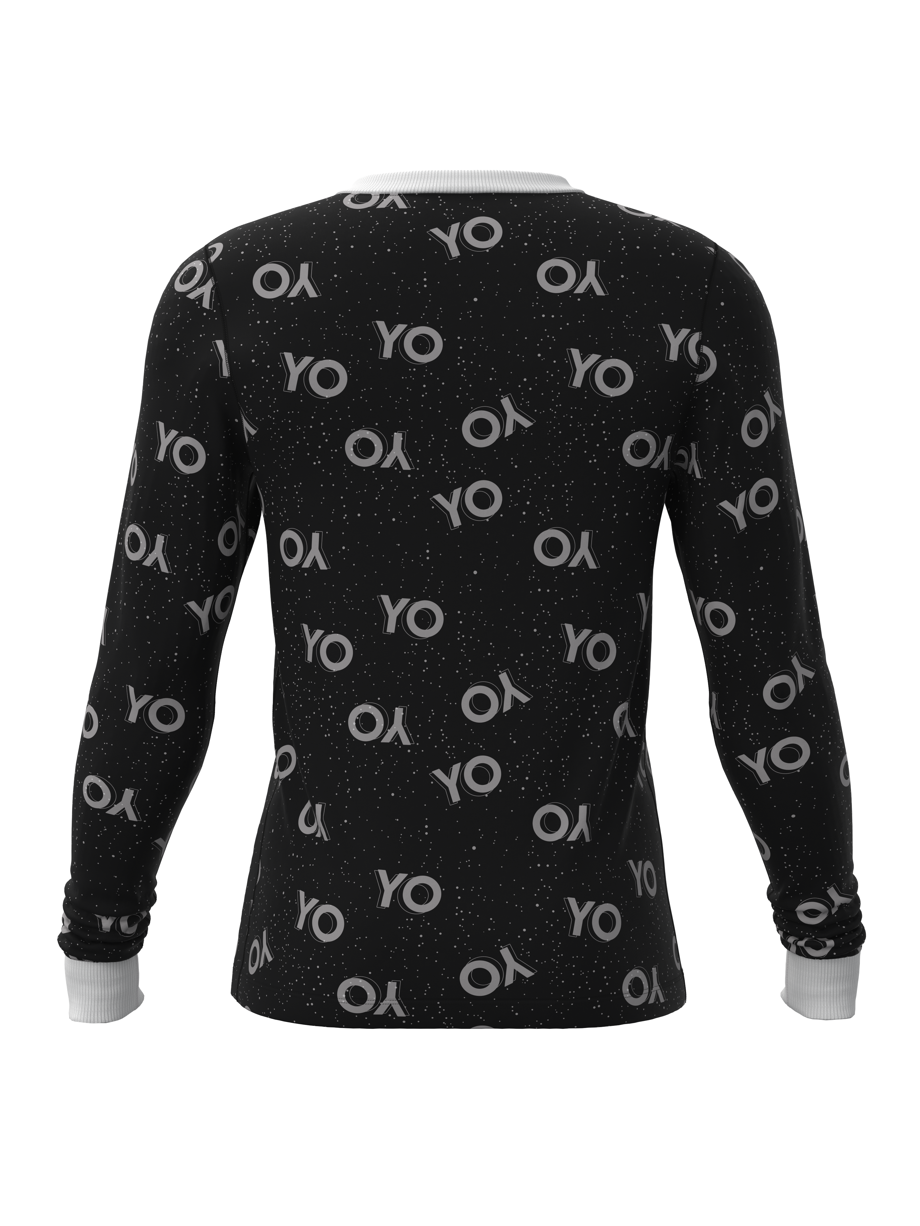 Christmas Black Santa Top (Men's)