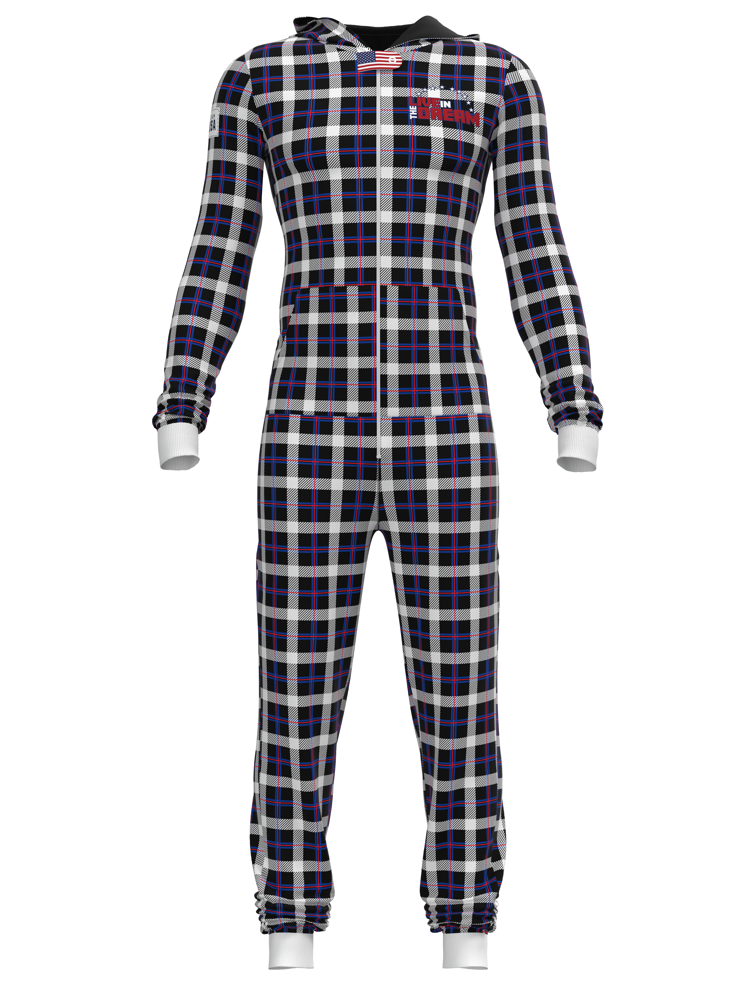 Team USA Plaid Onesies (Men's)