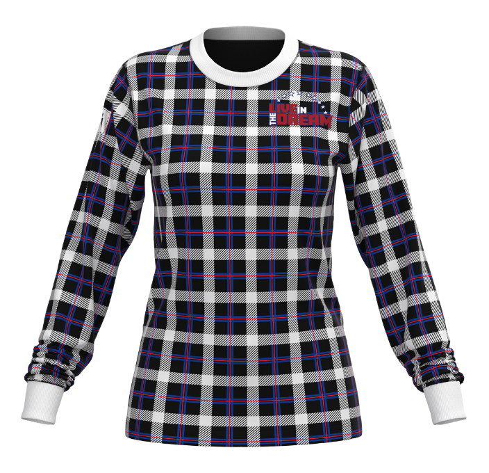 Team USA Plaid Long Sleeve Tops (Women's)