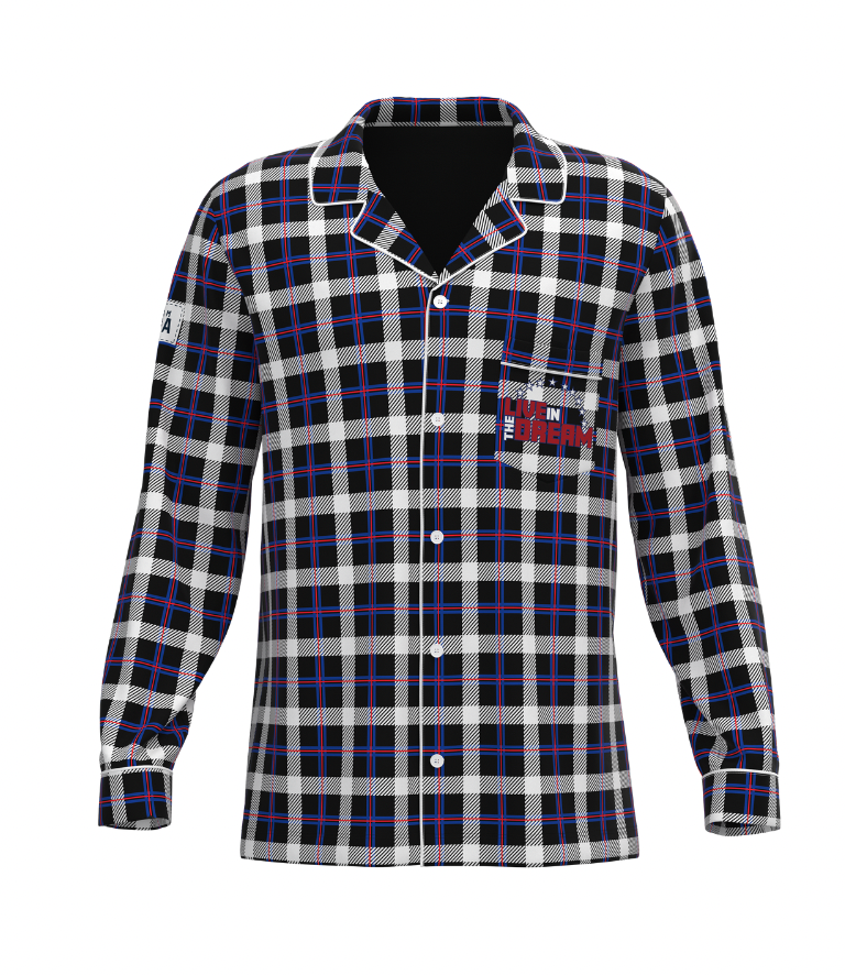 Team USA Plaid Button Down Long Sleeve Tops (Men's)