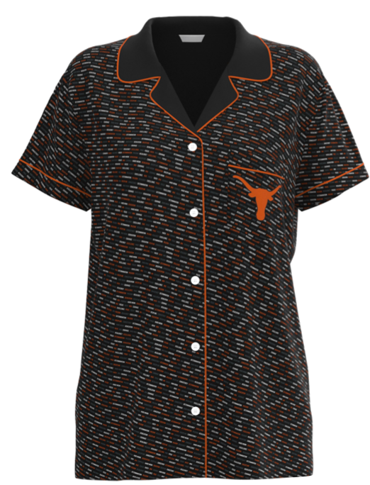 University of Texas Short Sleeve Button Down Top (Women's)