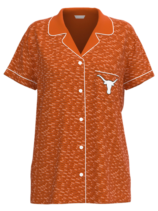 University of Texas Short Sleeve Button Down Top (Women's)