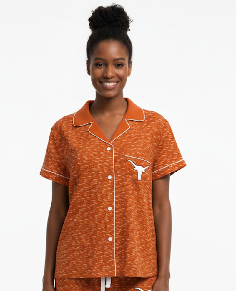 University of Texas Short Sleeve Button Down Top (Women's)