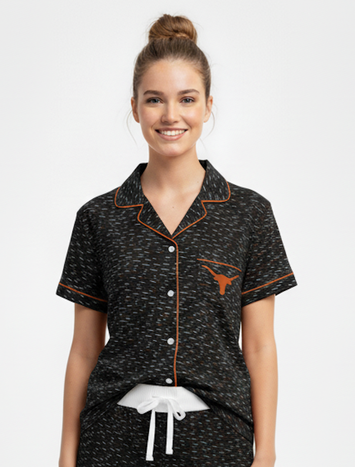 University of Texas Short Sleeve Button Down Top (Women's)