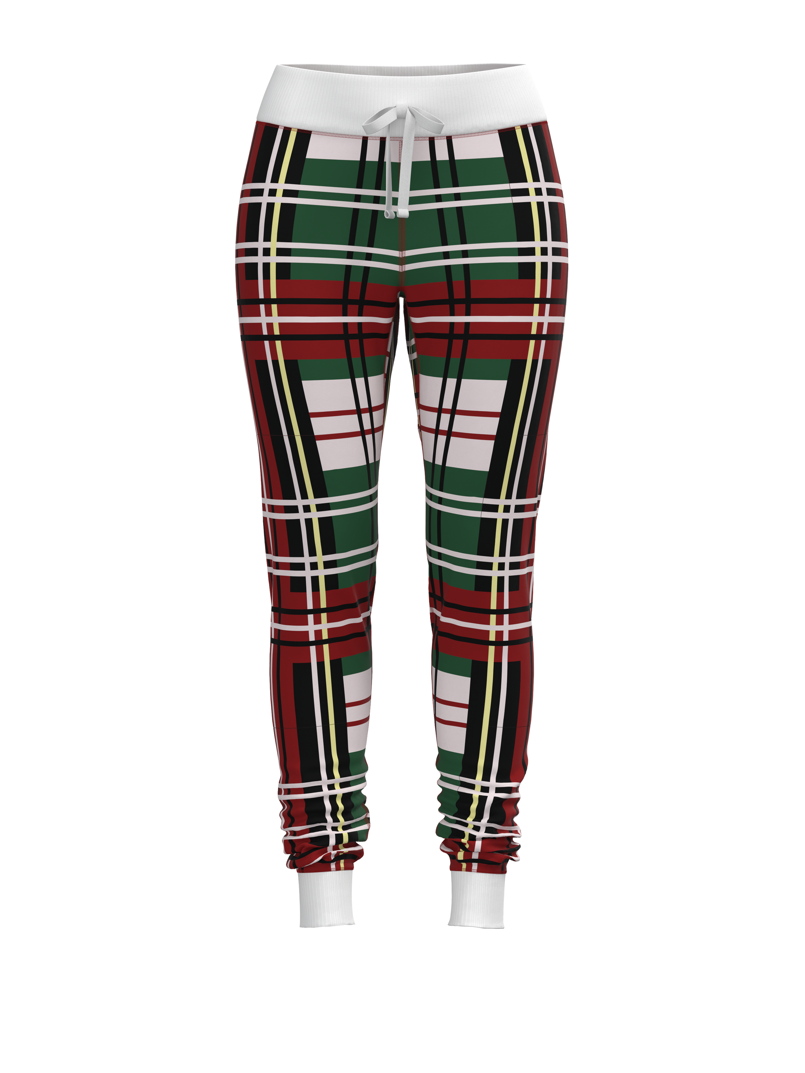 Christmas Bold Plaid Jogger Pants (Women's)
