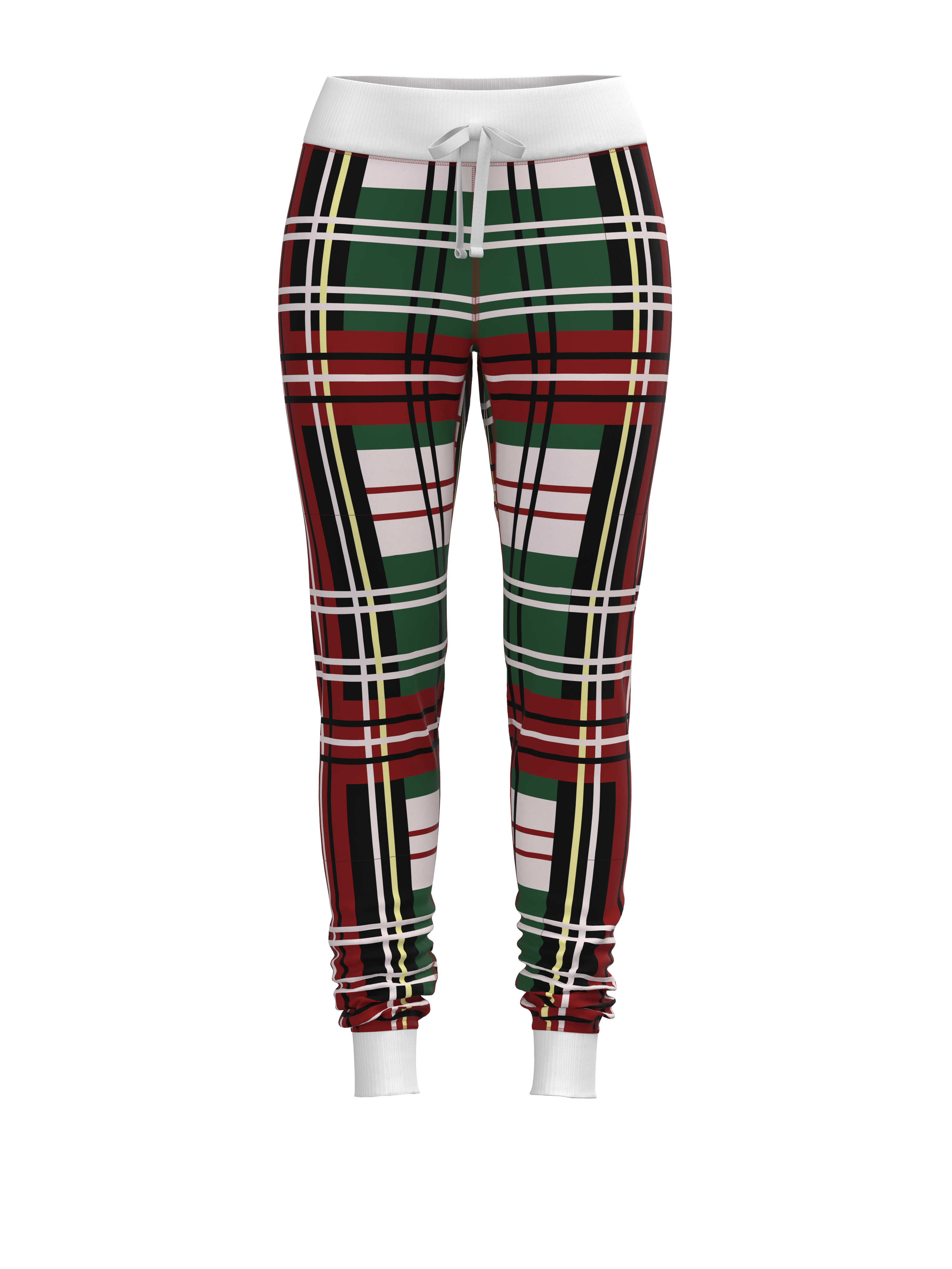 Christmas Bold Plaid Jogger Pants (Women's)
