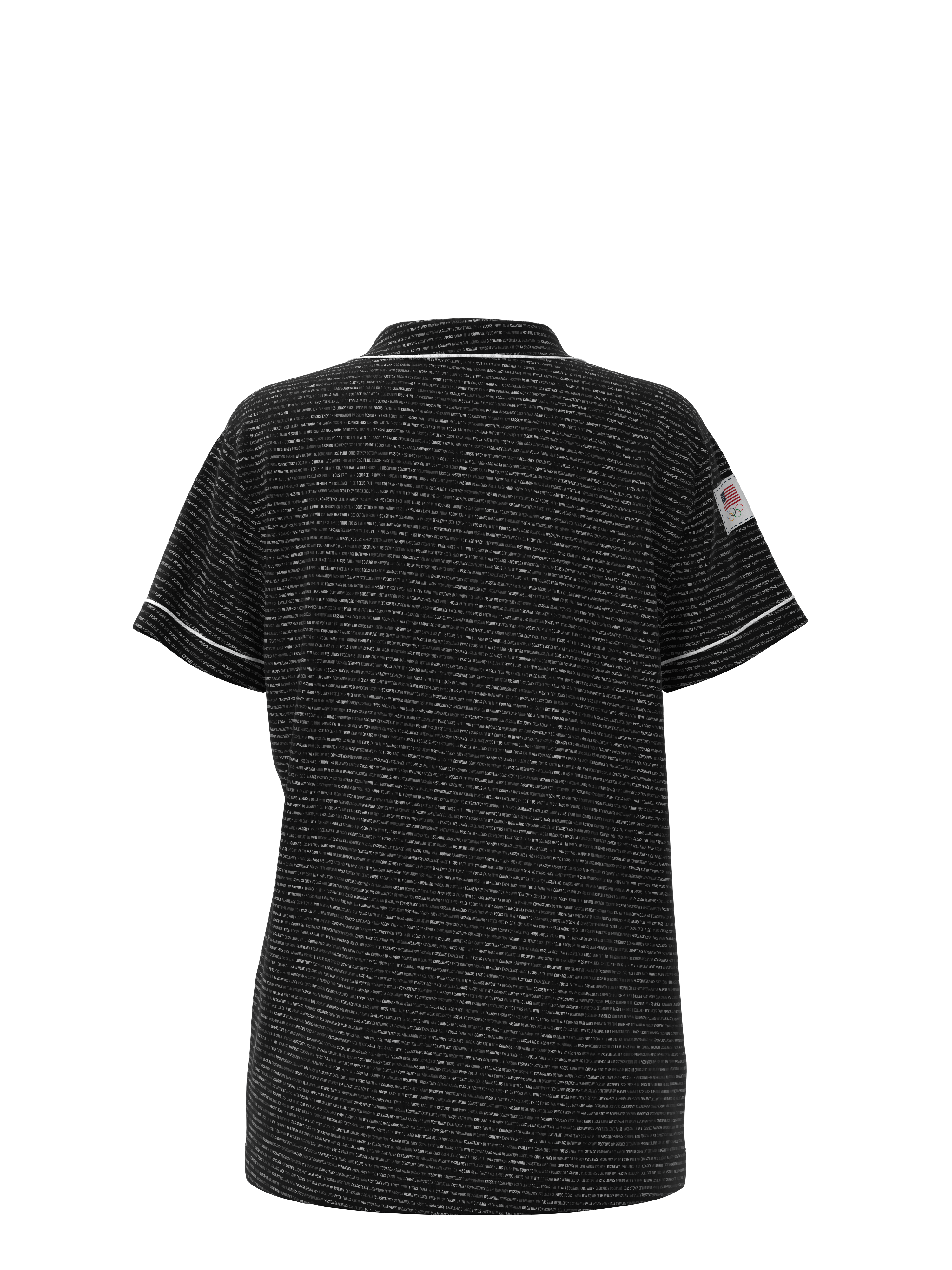 Inspirational Short Sleeve Button Down Team USA Top (Women's)