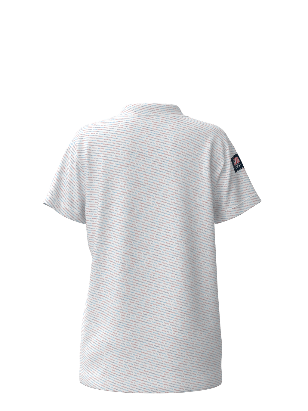 Inspirational Short Sleeve Button Down Team USA Top (Women's)
