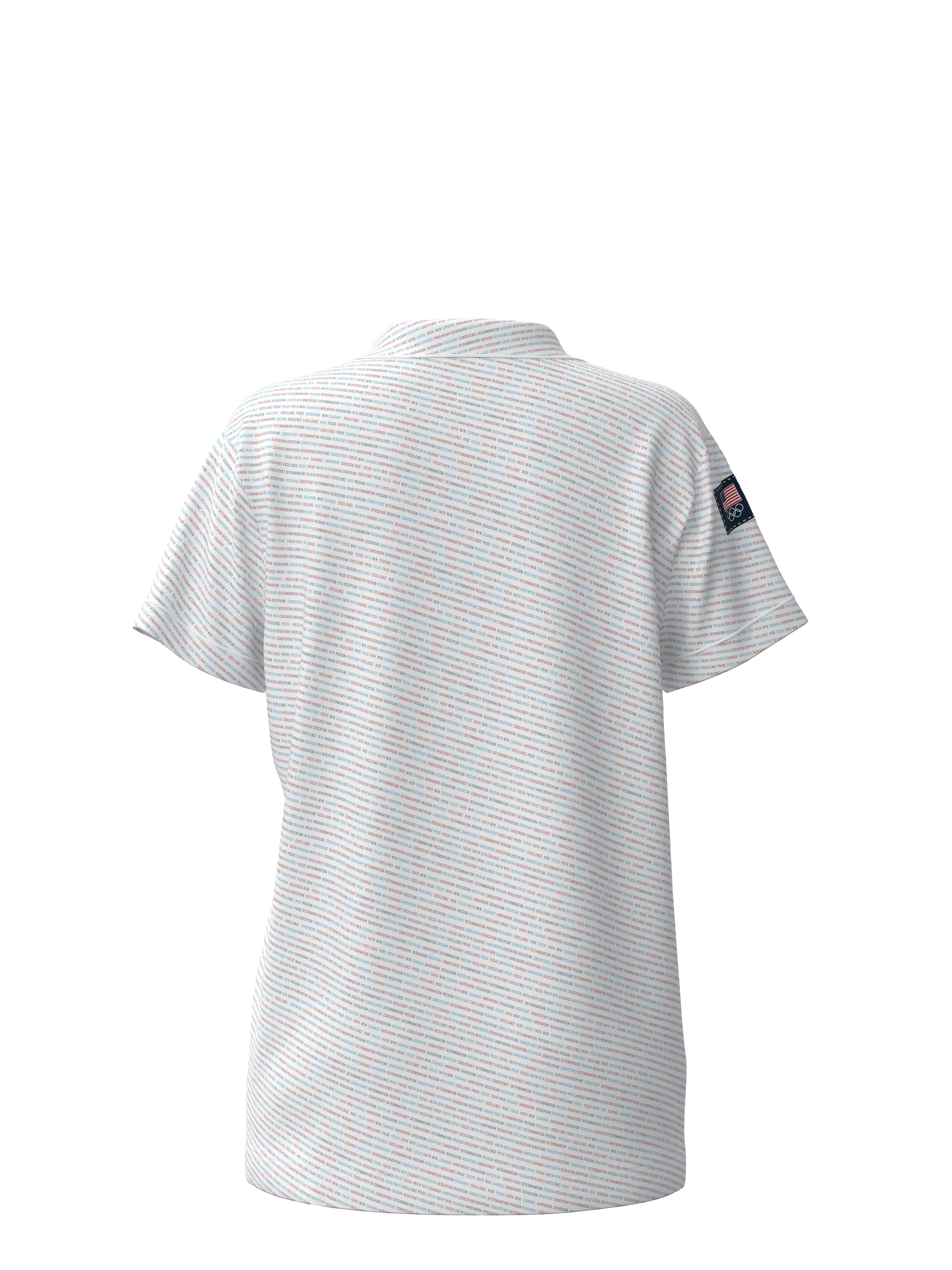 Inspirational Short Sleeve Button Down Team USA Top (Women's)