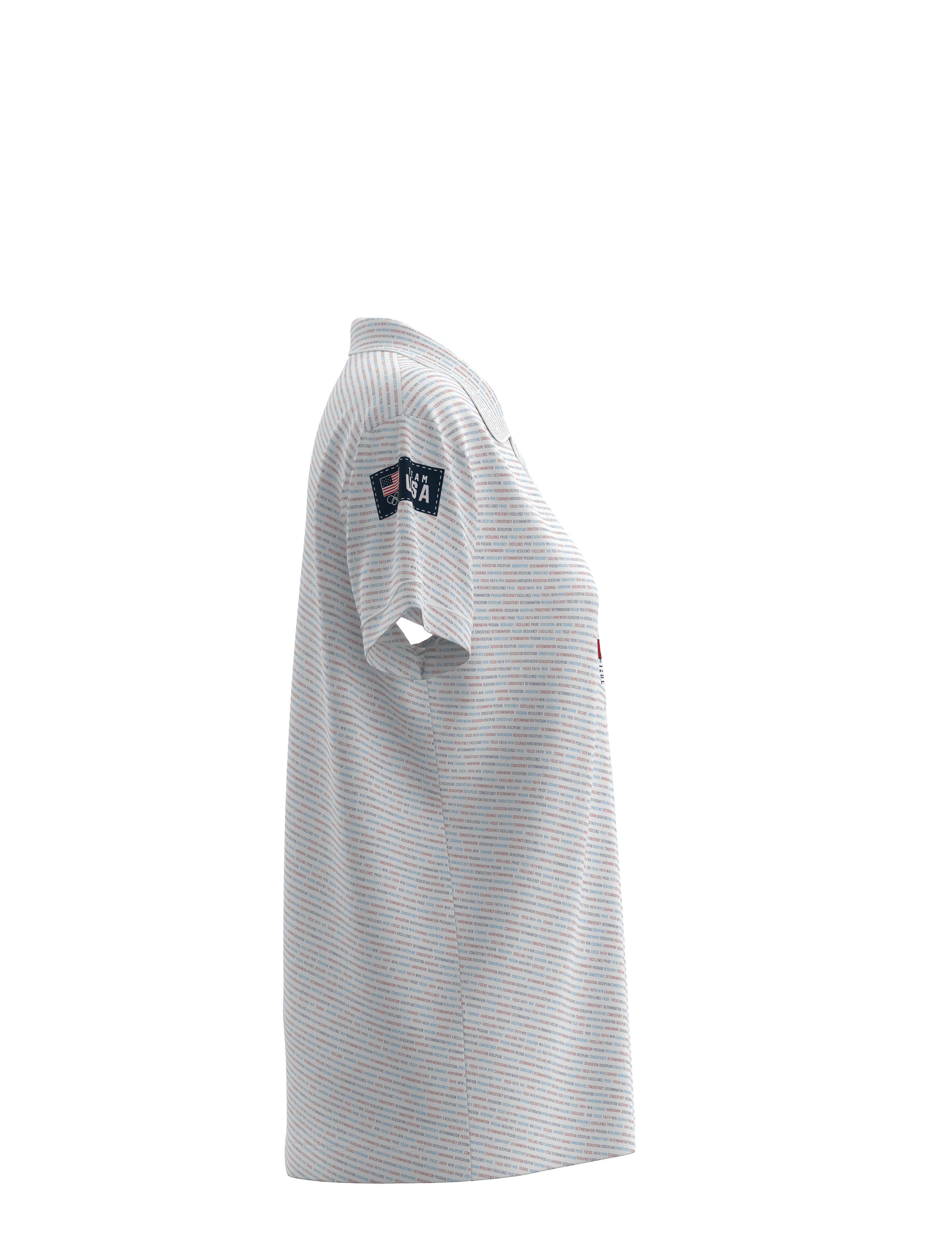 Inspirational Short Sleeve Button Down Team USA Top (Women's)