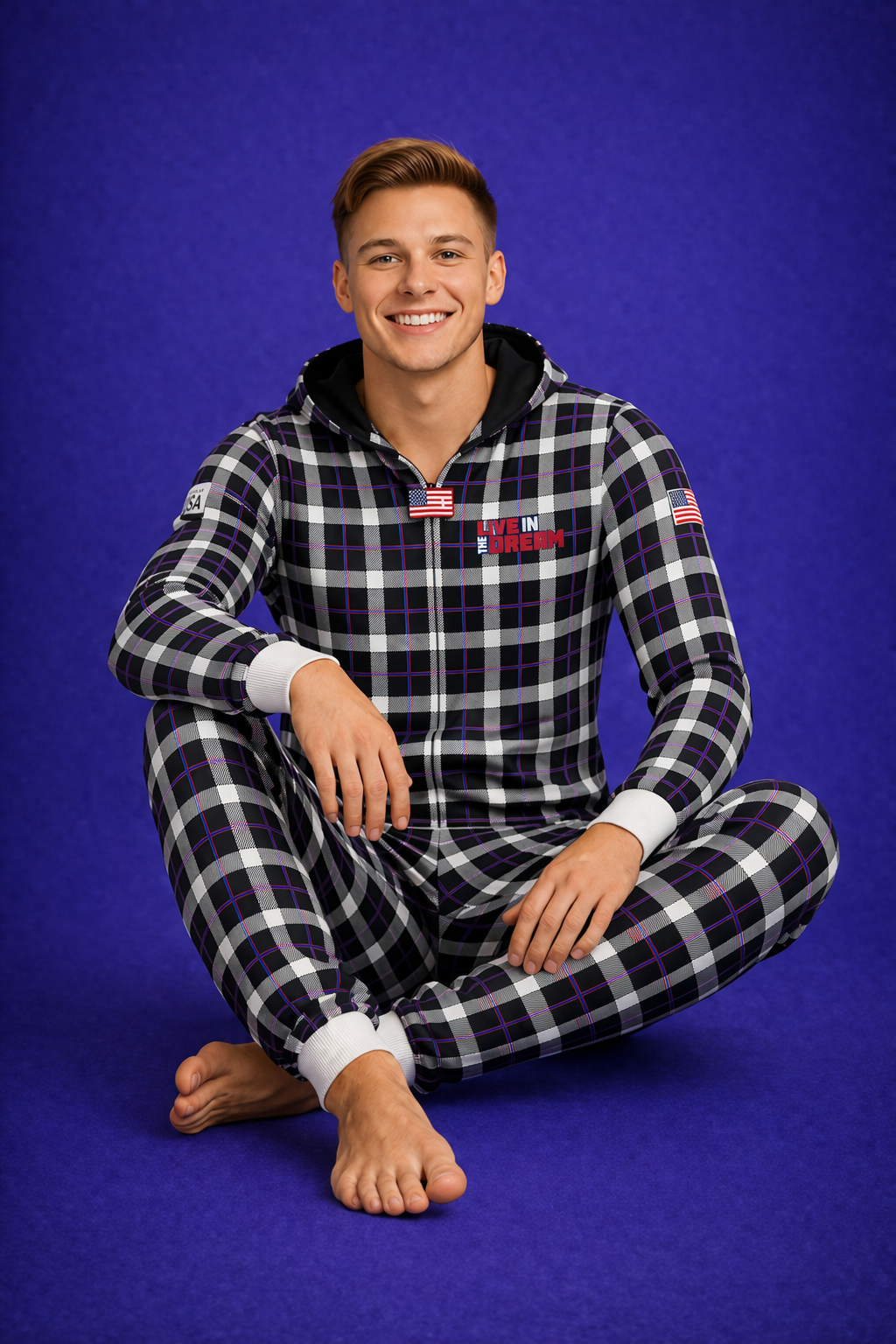Team USA Plaid Onesies (Men's)